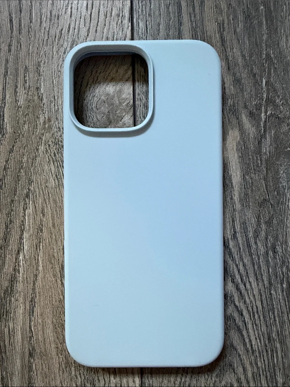 Slim Light Blue Silicone iPhone Peo Max Case